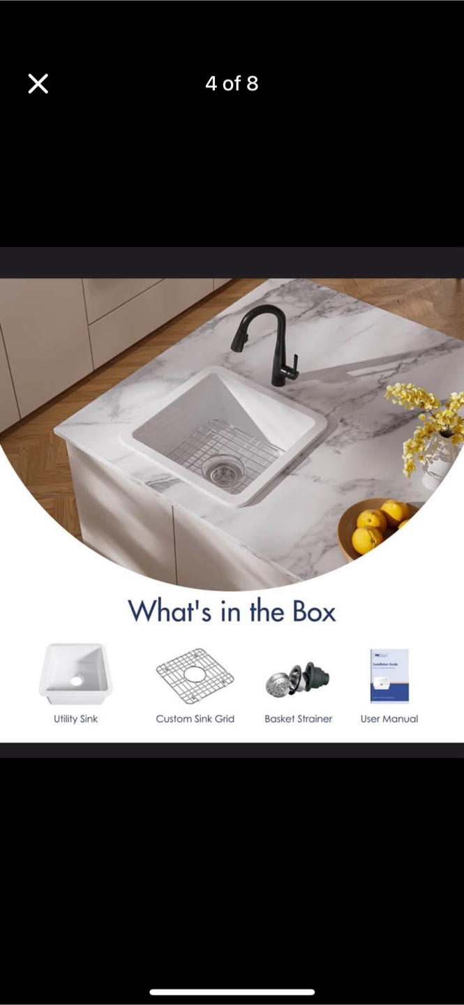 New Eridanus Oslo 18" Kitchen Sink - photo 2