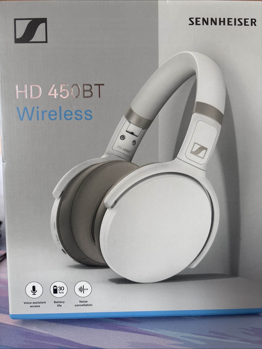 Sennheiser HD 450BT Wireless Headphones - White - photo 2