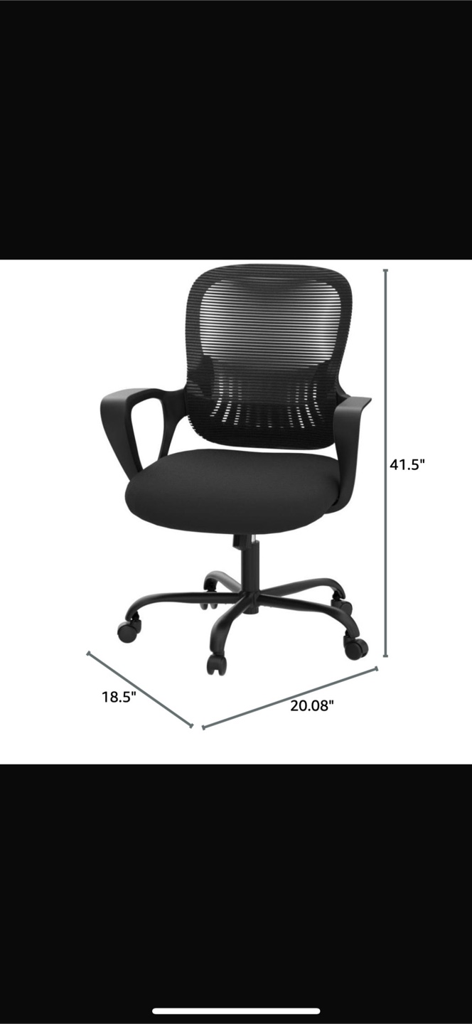 Black Mesh Office Chair - photo 2