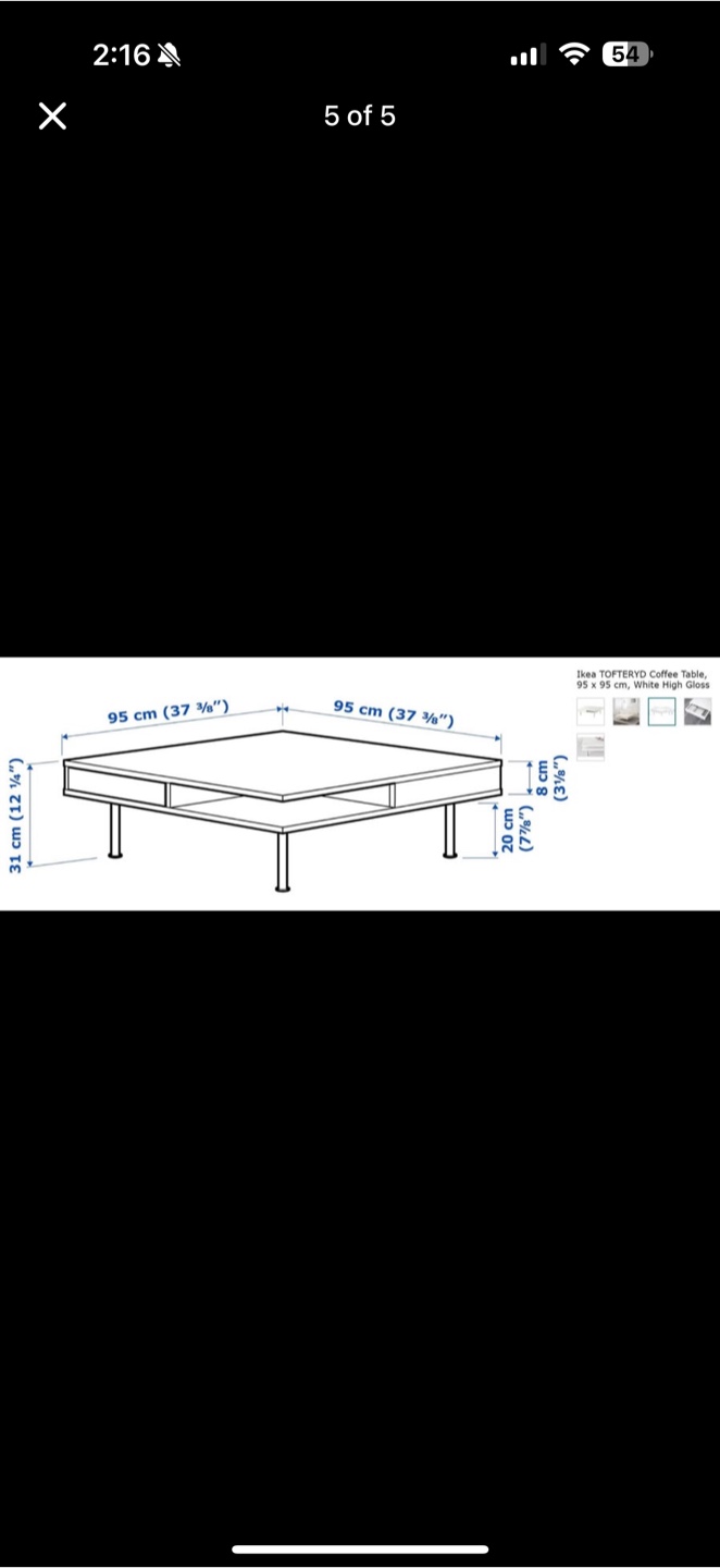 Ikea Toftebyd Coffee Table - White - photo 2