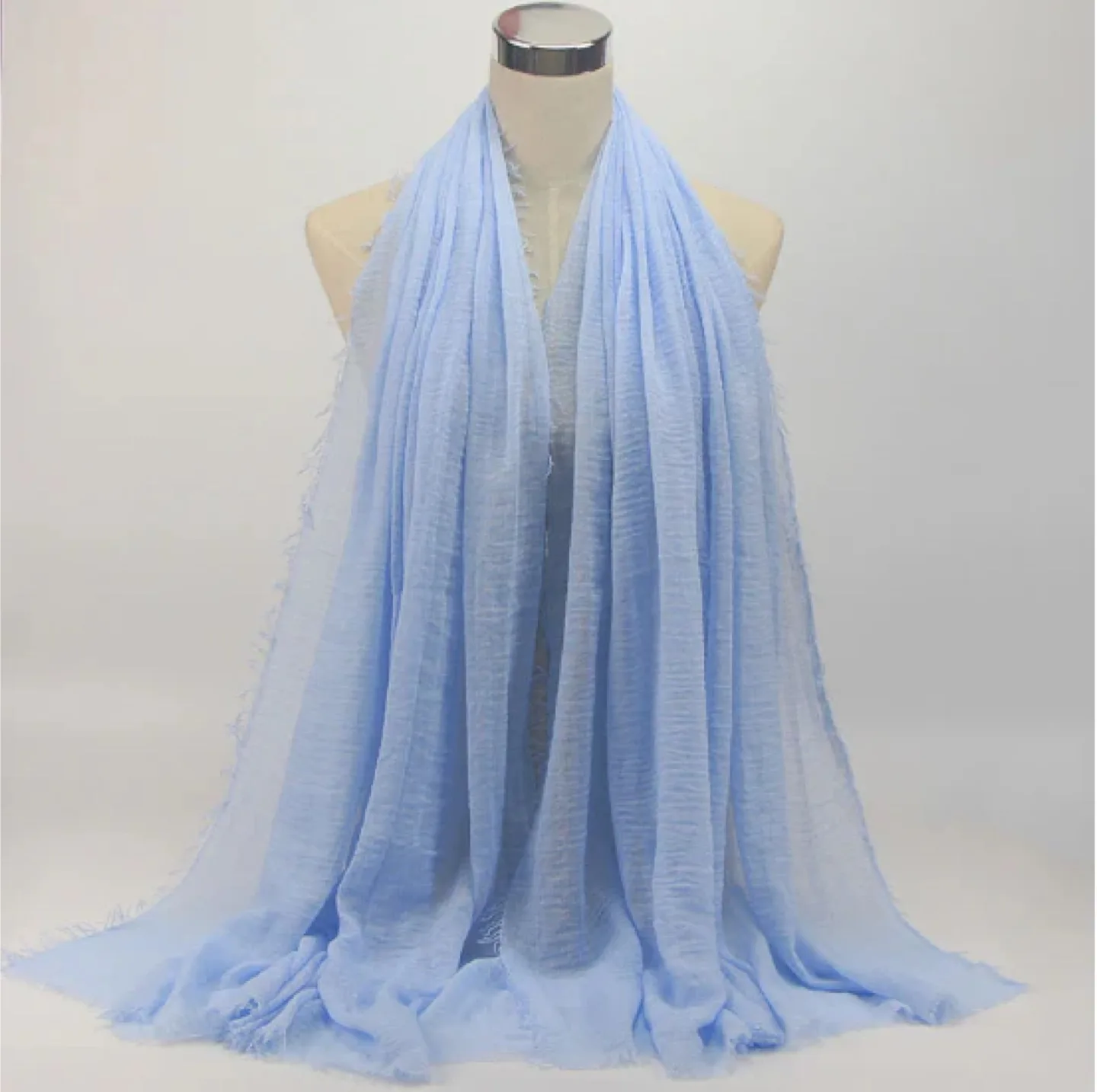 Light Blue Hijab/Shawl/Scarf thumbnail