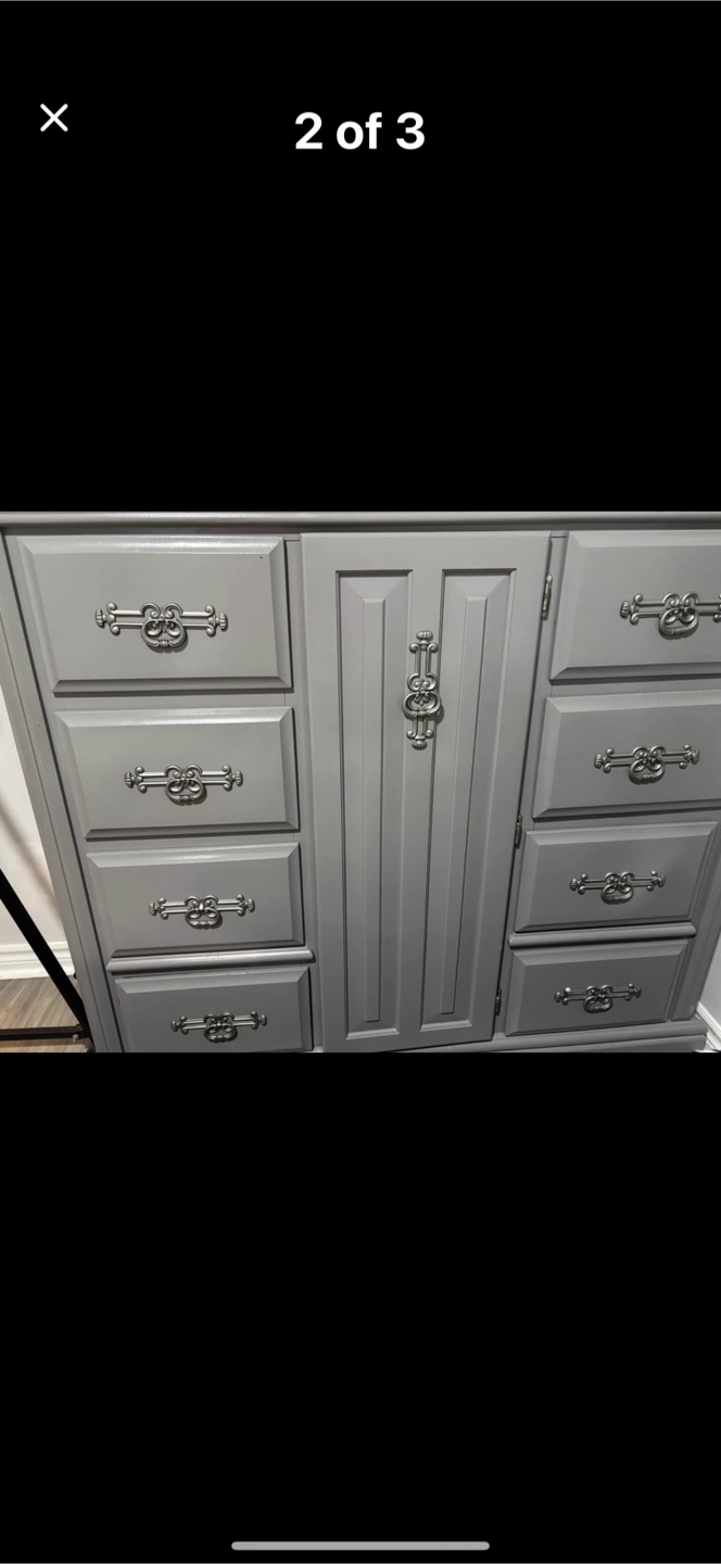 Grey Dresser with Drawers - photo 3