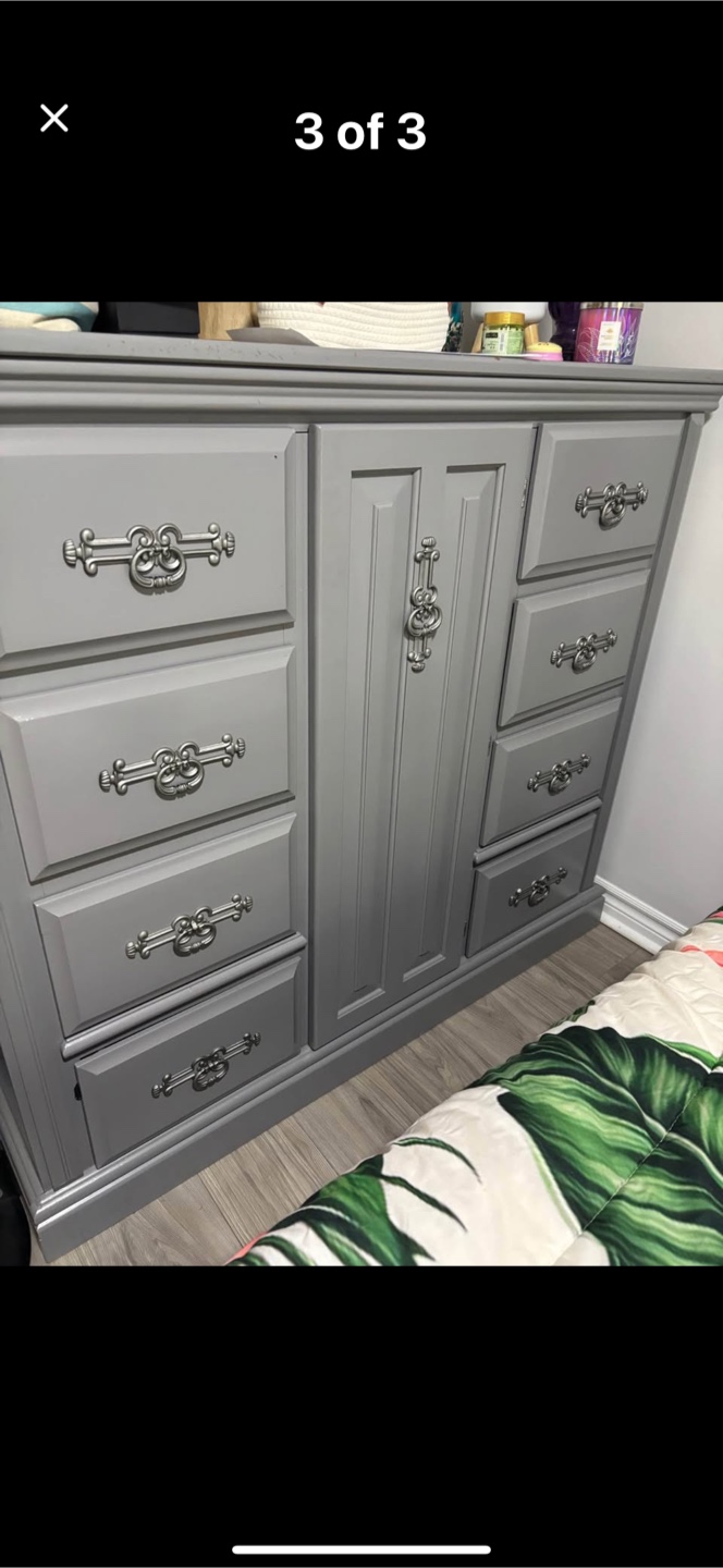 Grey Dresser with Drawers - photo 2