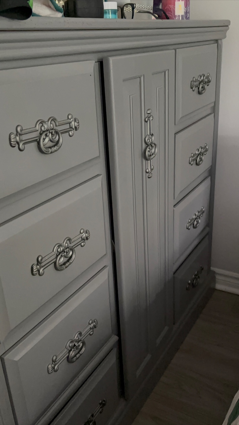 Grey Dresser with Drawers