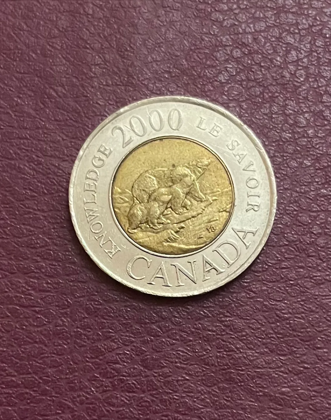 Canadian polar bears 2000 Toonie thumbnail