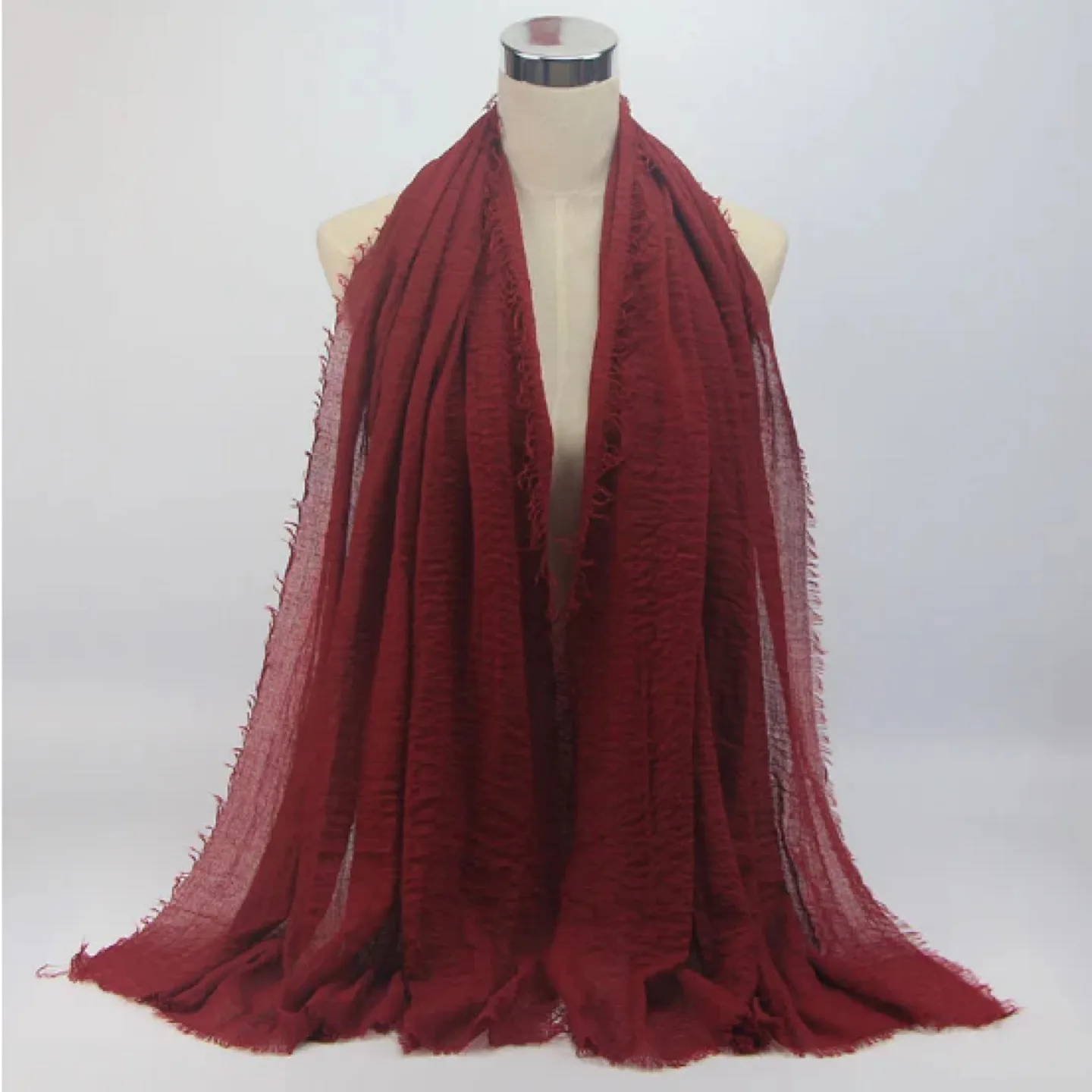 Burgundy/Maroon Hijab/Shawl/Scarf thumbnail