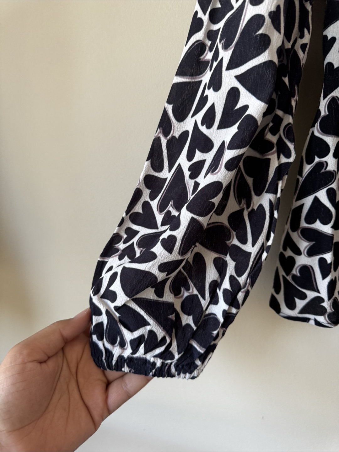 Heart Print Blouse - photo 3