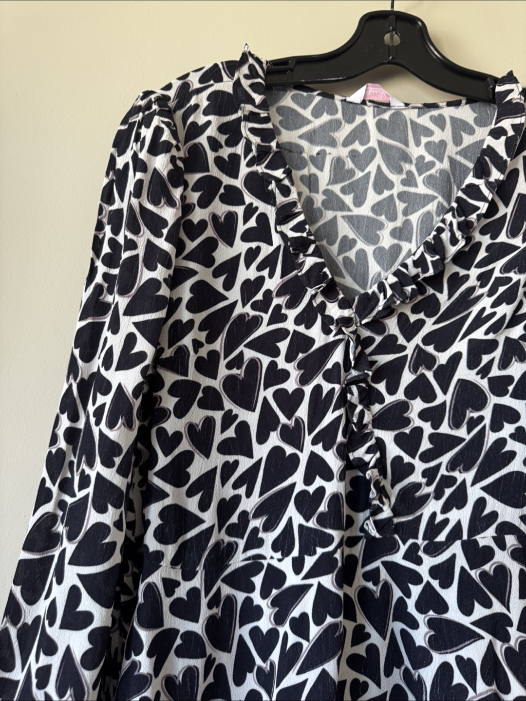 Heart Print Blouse - photo 2