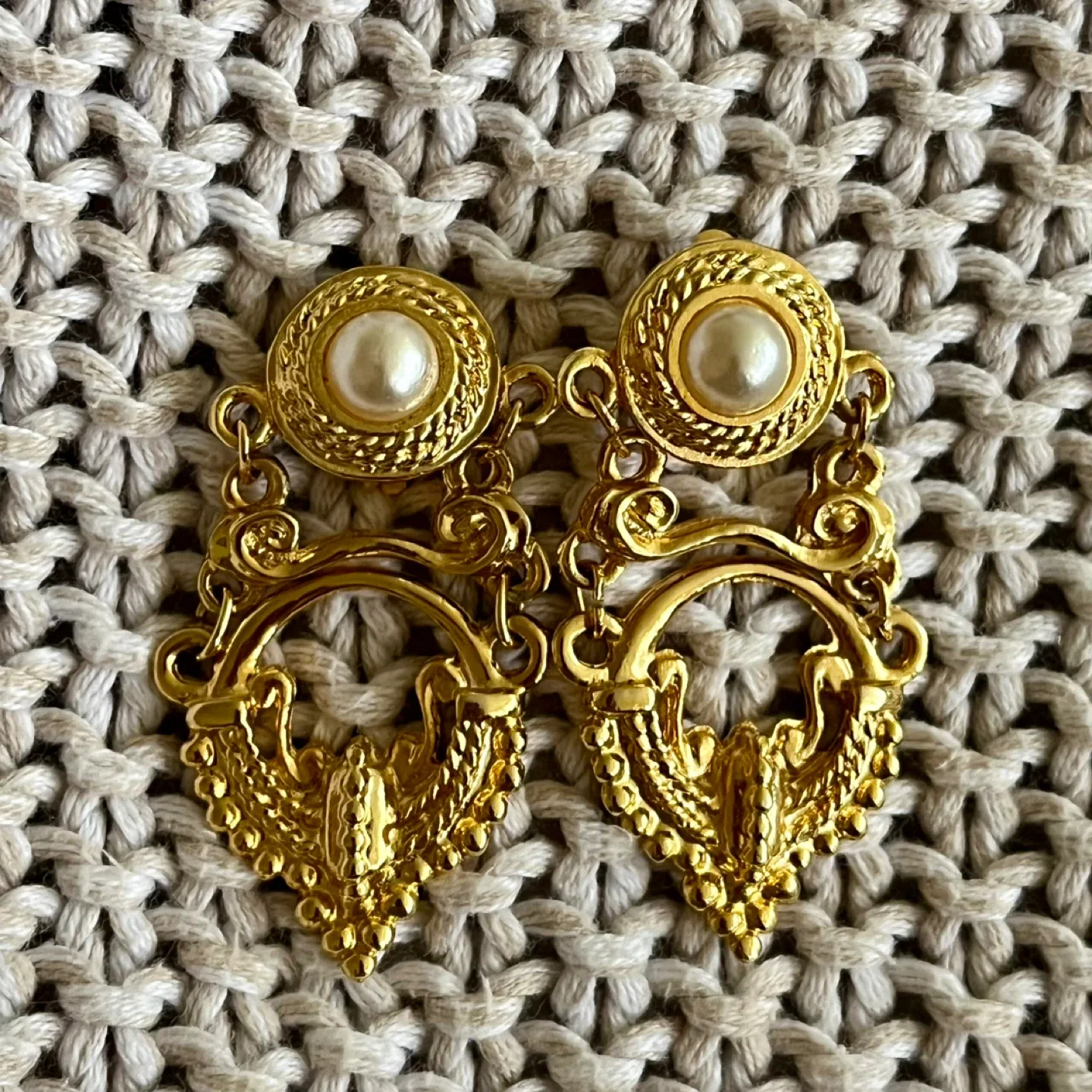 Vintage Gold Mosaïque Paris Earrings thumbnail