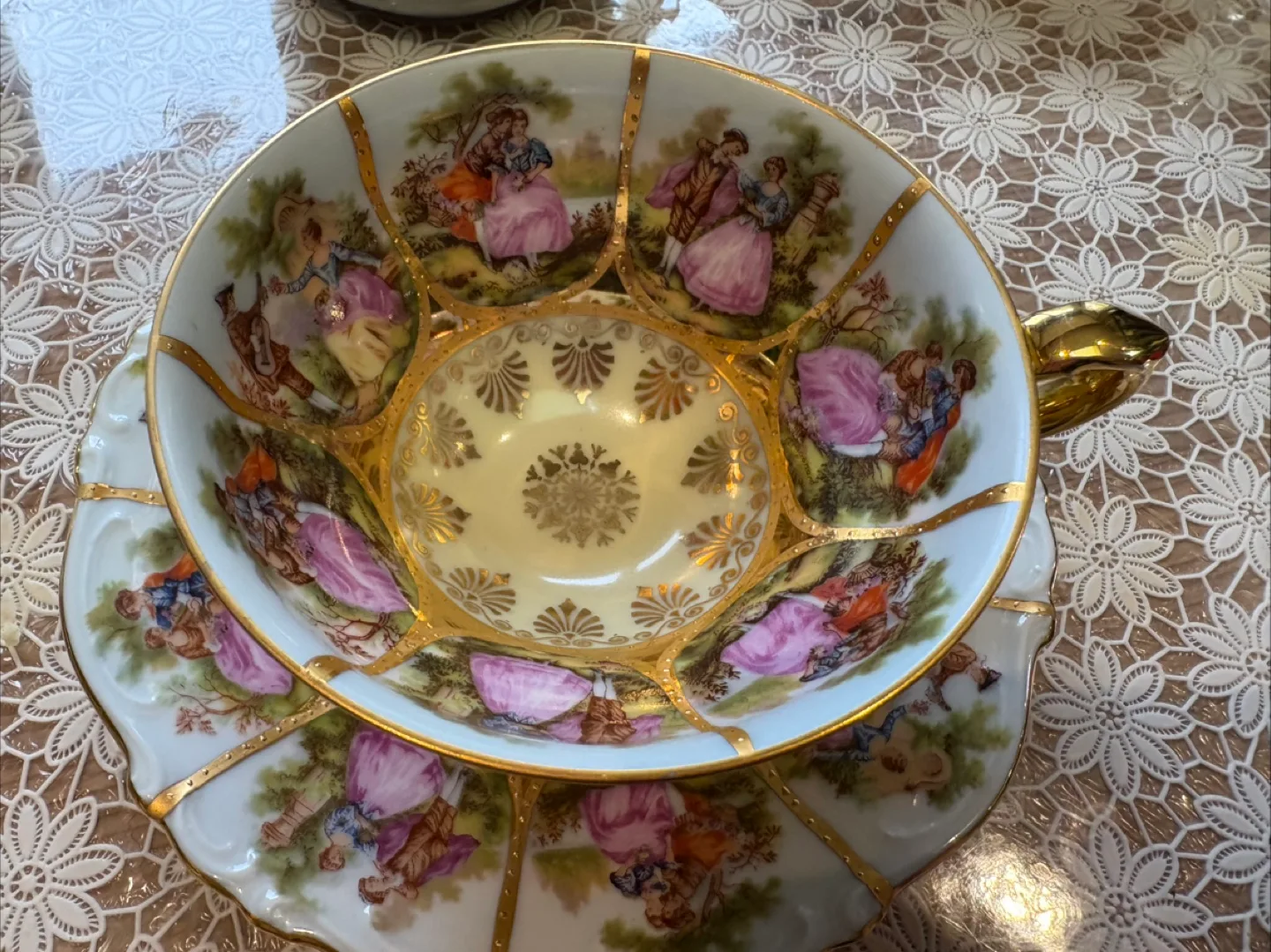 Vintage Porcelain Tea Cup & Saucer Set thumbnail