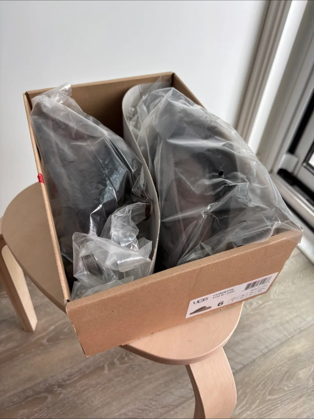 NEW UGG Coquette Chocolate Suede Slippers - Size 6 image indicator(9)