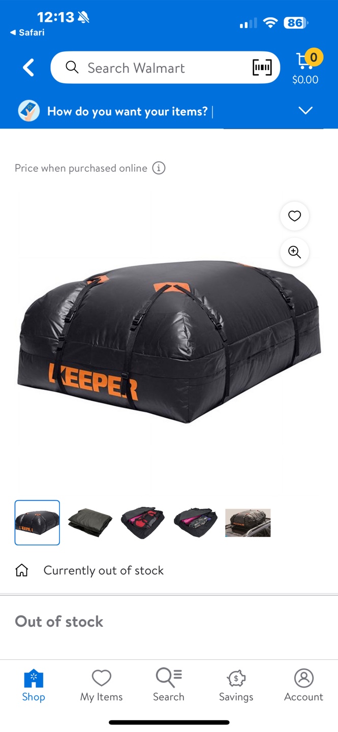 Keeper Cargo Carrier 07203 - Black