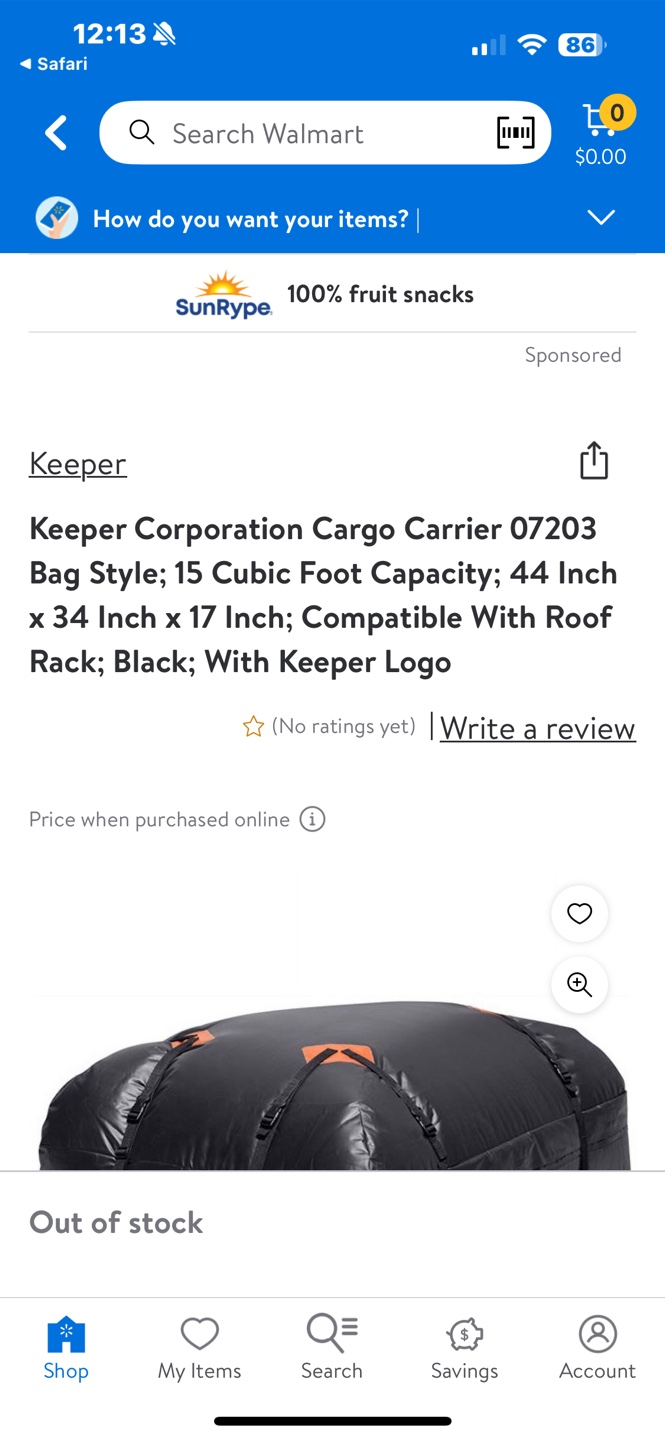 Keeper Cargo Carrier 07203 - Black - photo 2