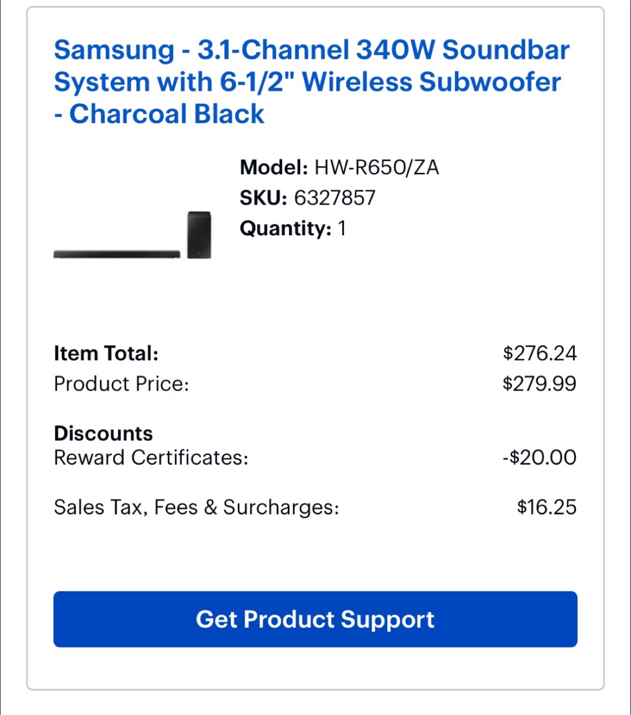 Samsung 3.1 Channel 340W Soundbar HW-R650 - photo 2