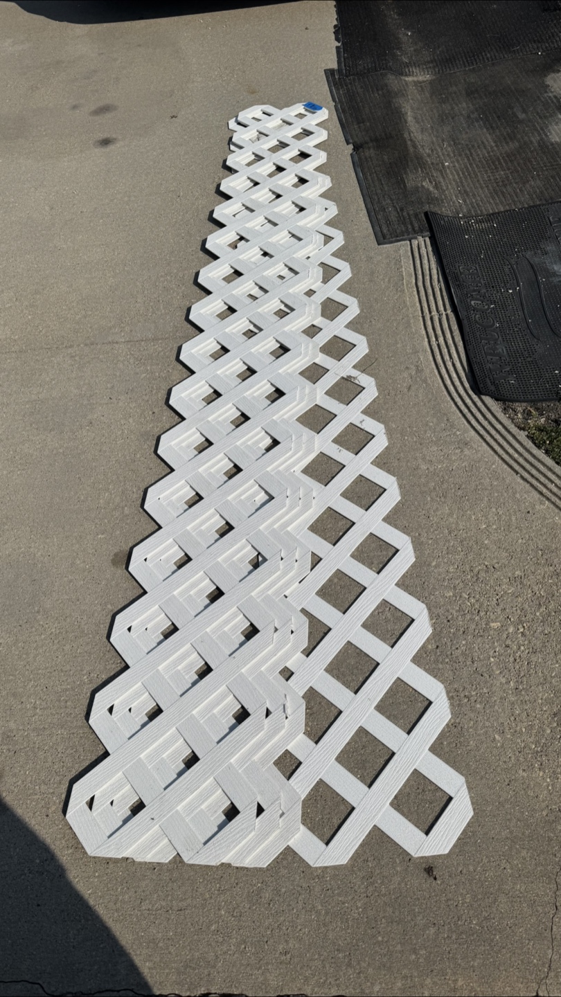 White Garden Lattice - 4 for $10