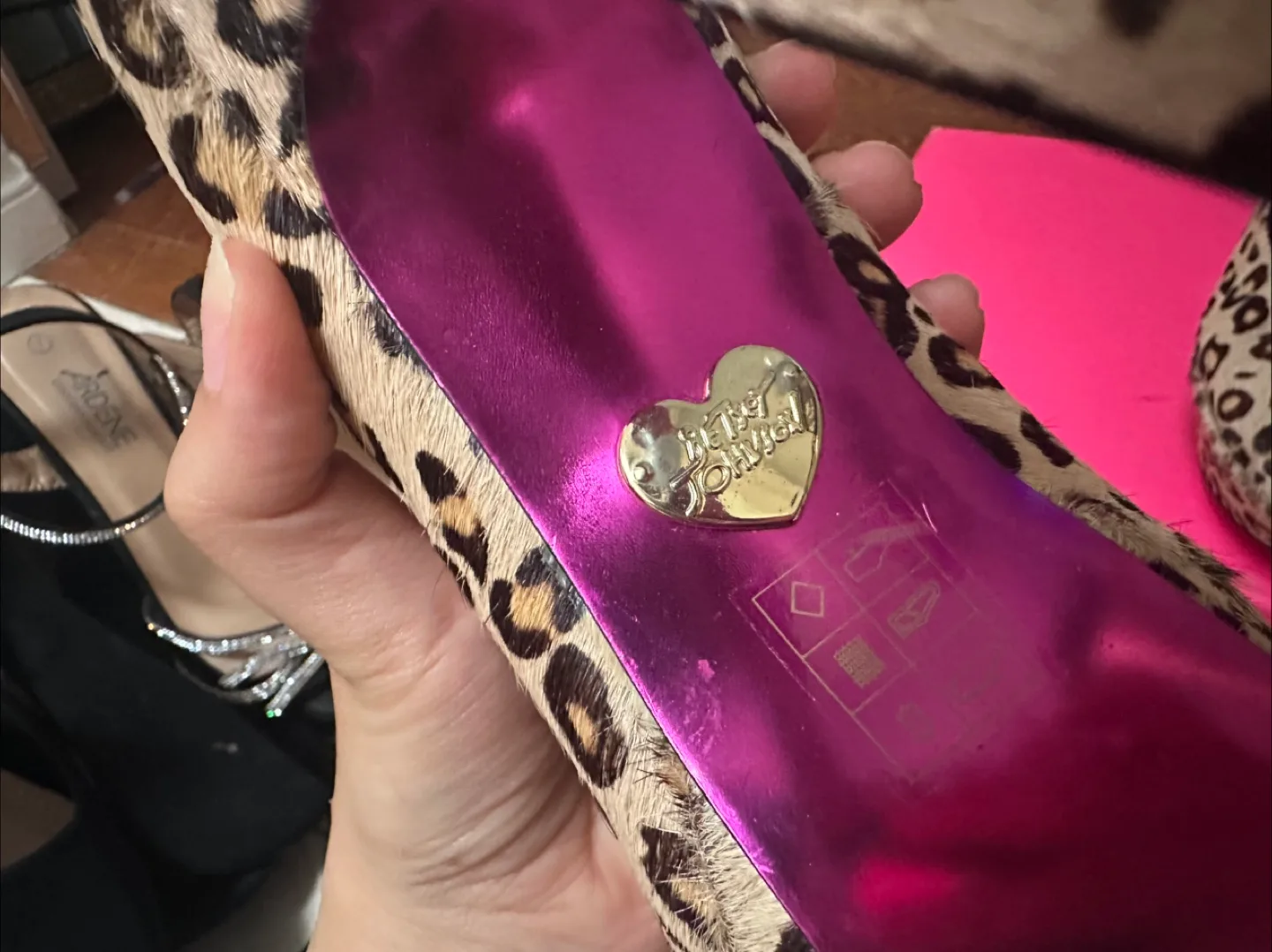 Betsey Johnson Leopard Print Heels image indicator(2)