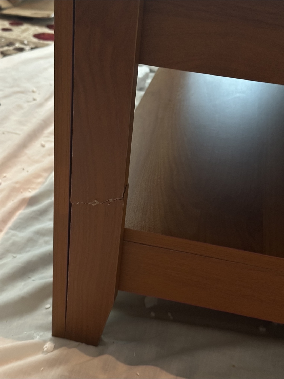 Wooden Coffee Table with Shelf - photo 5
