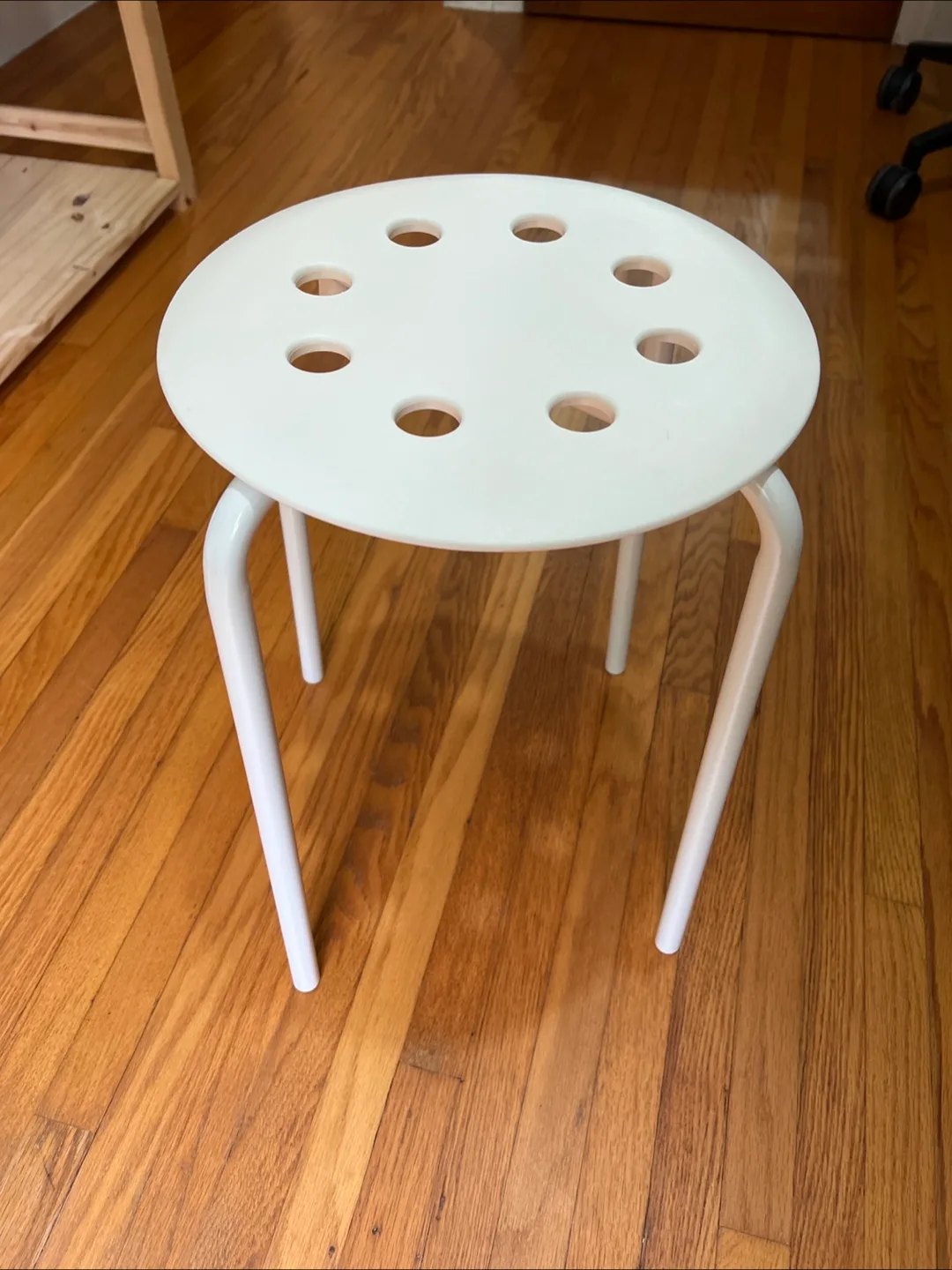 IKEA Marius stool - white thumbnail