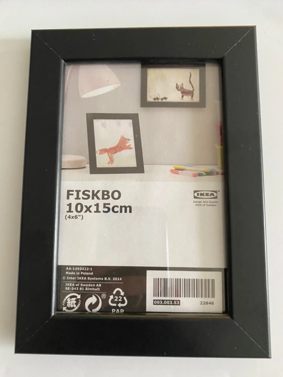 IKEA FISKBO 10x15cm (4x6") Black Picture Frames thumbnail