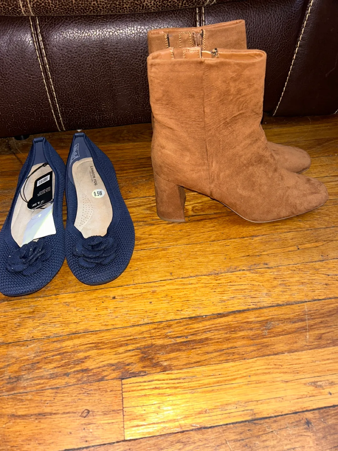 London Fog Navy Blue Flats - Size 9.5W thumbnail