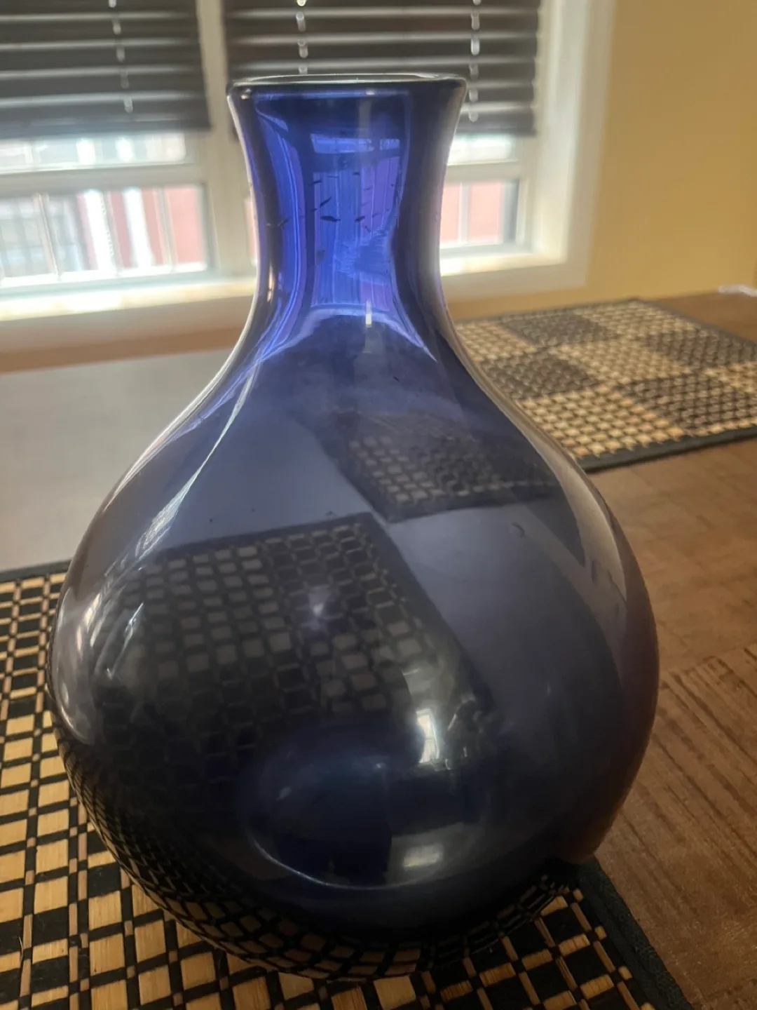 Glass Decanter & Blue Vase Set image indicator(3)