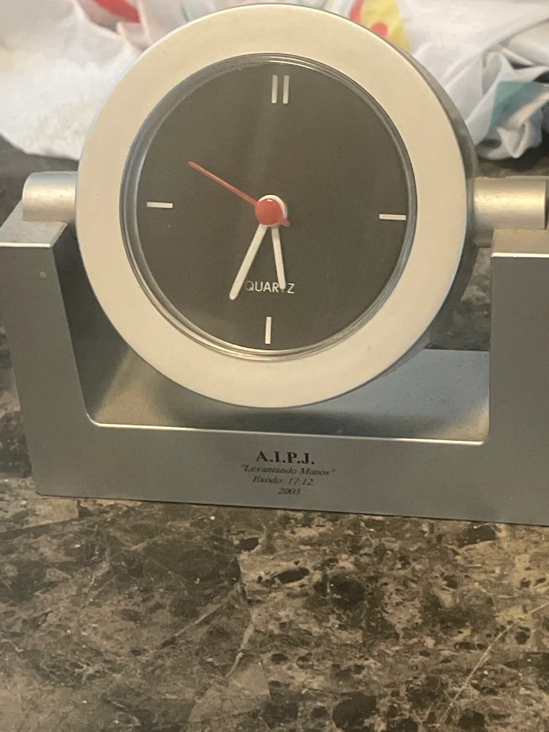 A.I.P.J. Quartz Table Clock thumbnail