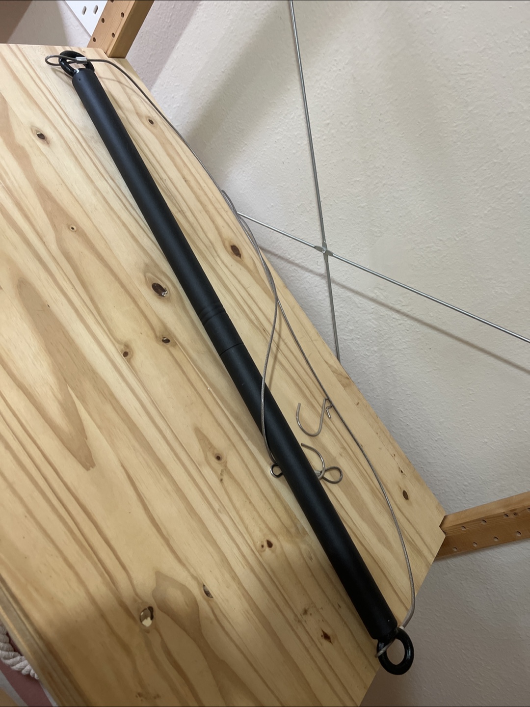 30 Inch Black Matte Closet Rod