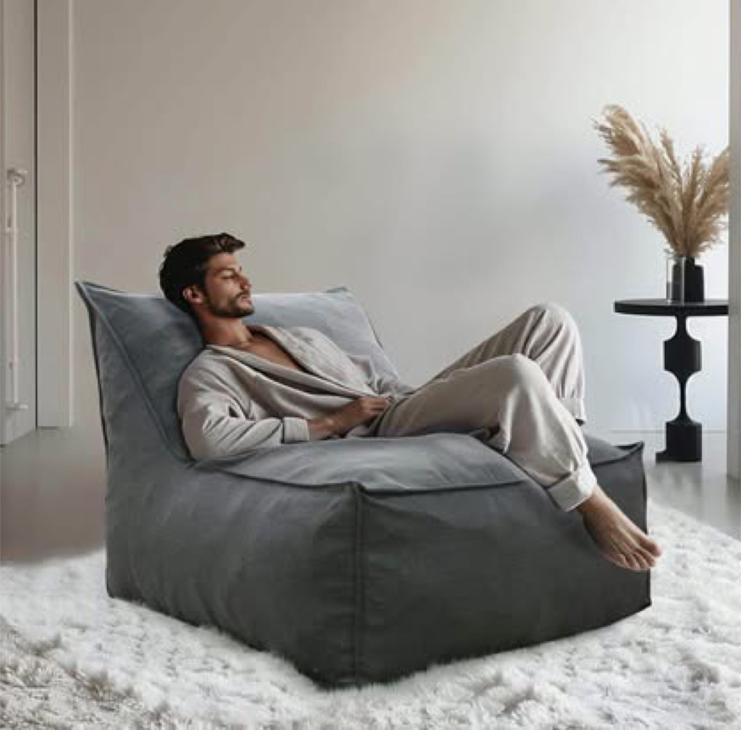 Comfy Giant Foam-Filled Bean Bag Chair - photo 2