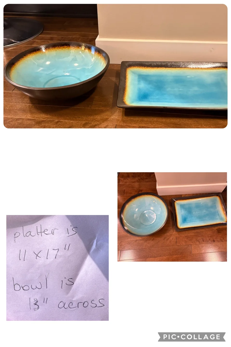 Bowl (13") and Platter (11x17") Set thumbnail