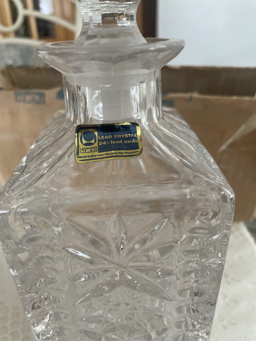 Lead Crystal Decanter with Box - photo 3