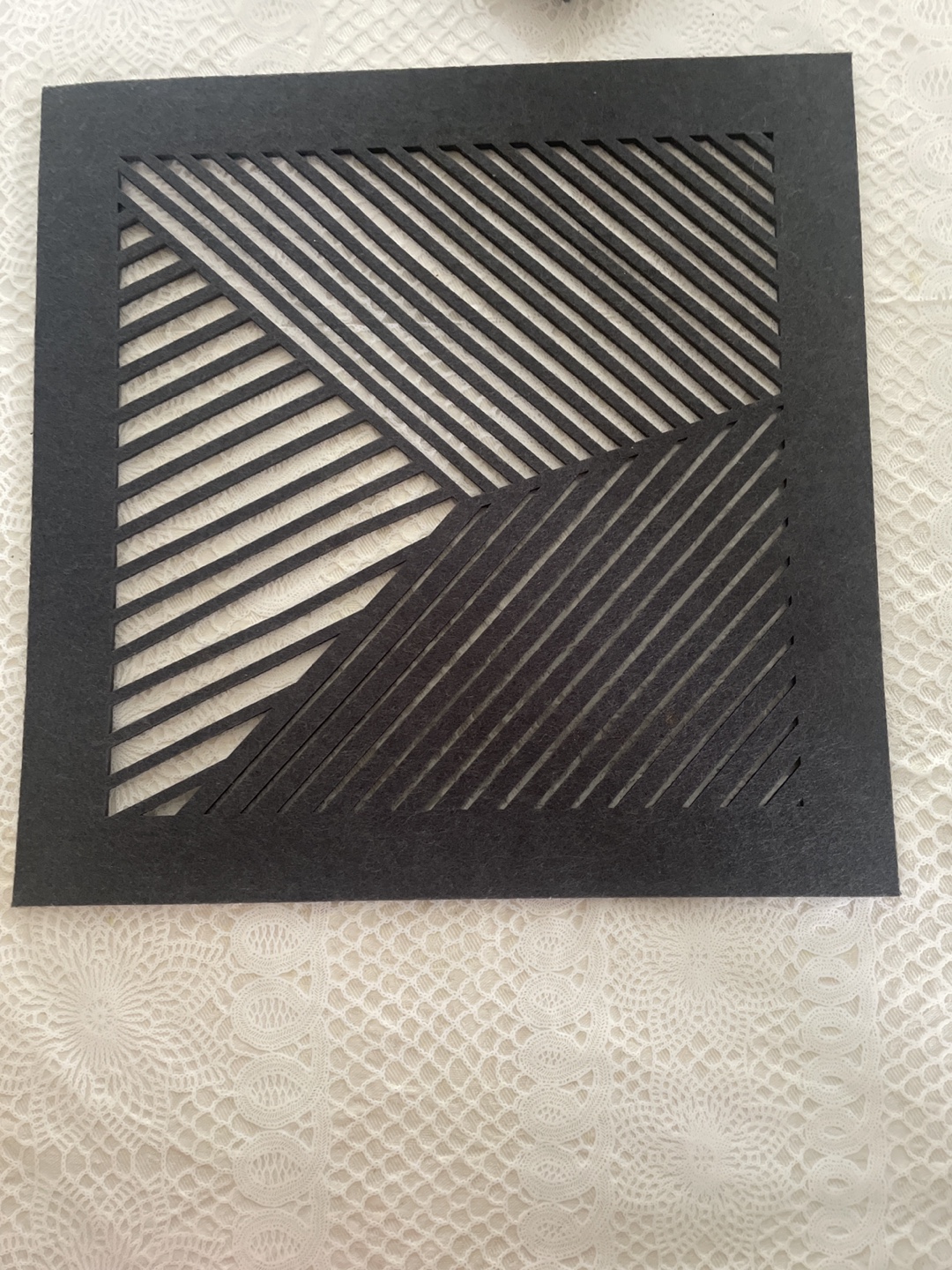 Decorative Black Felt place mats 8 pieces - photo 2