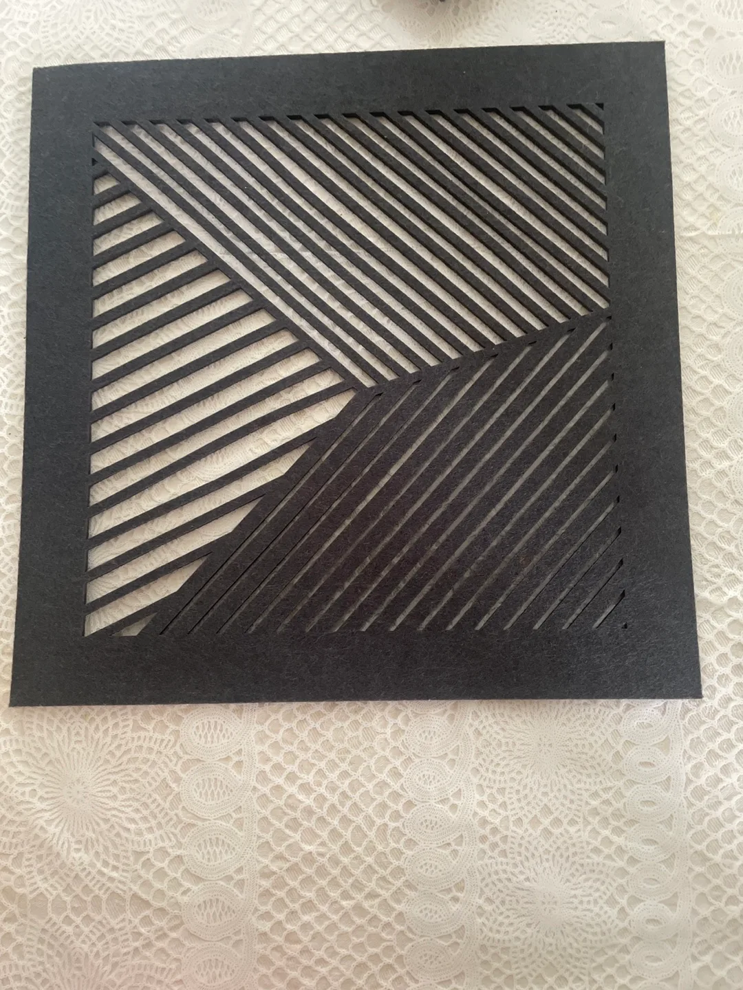 Decorative Black Felt place mats 8 pieces image indicator(2)