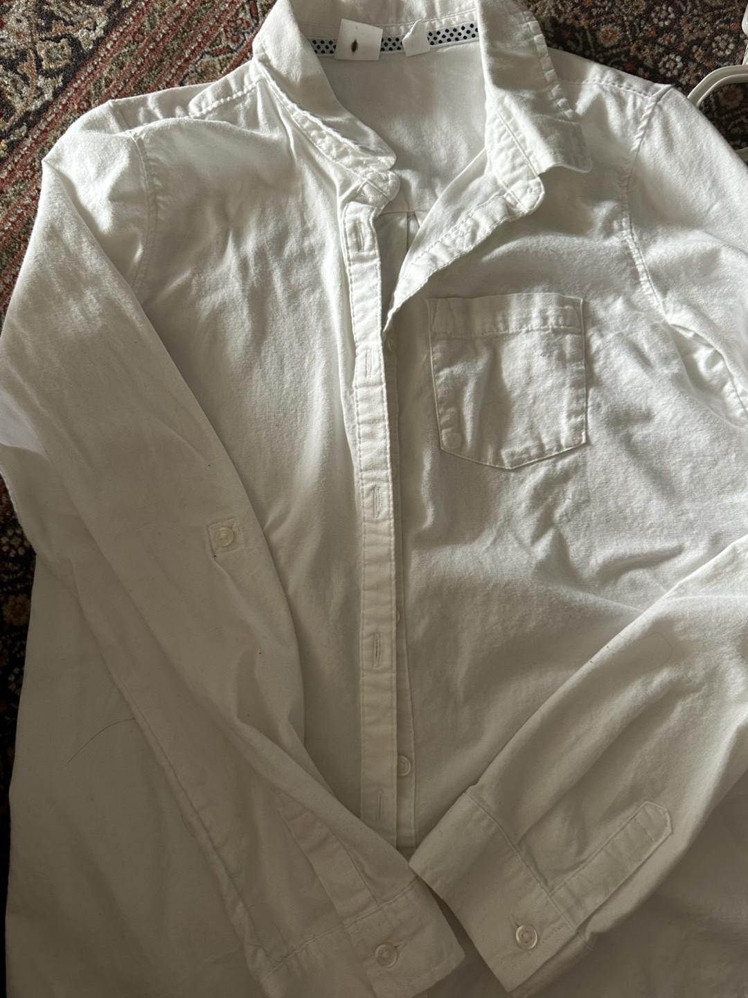 Gap Kids White Button Down Shirt - XL (12)