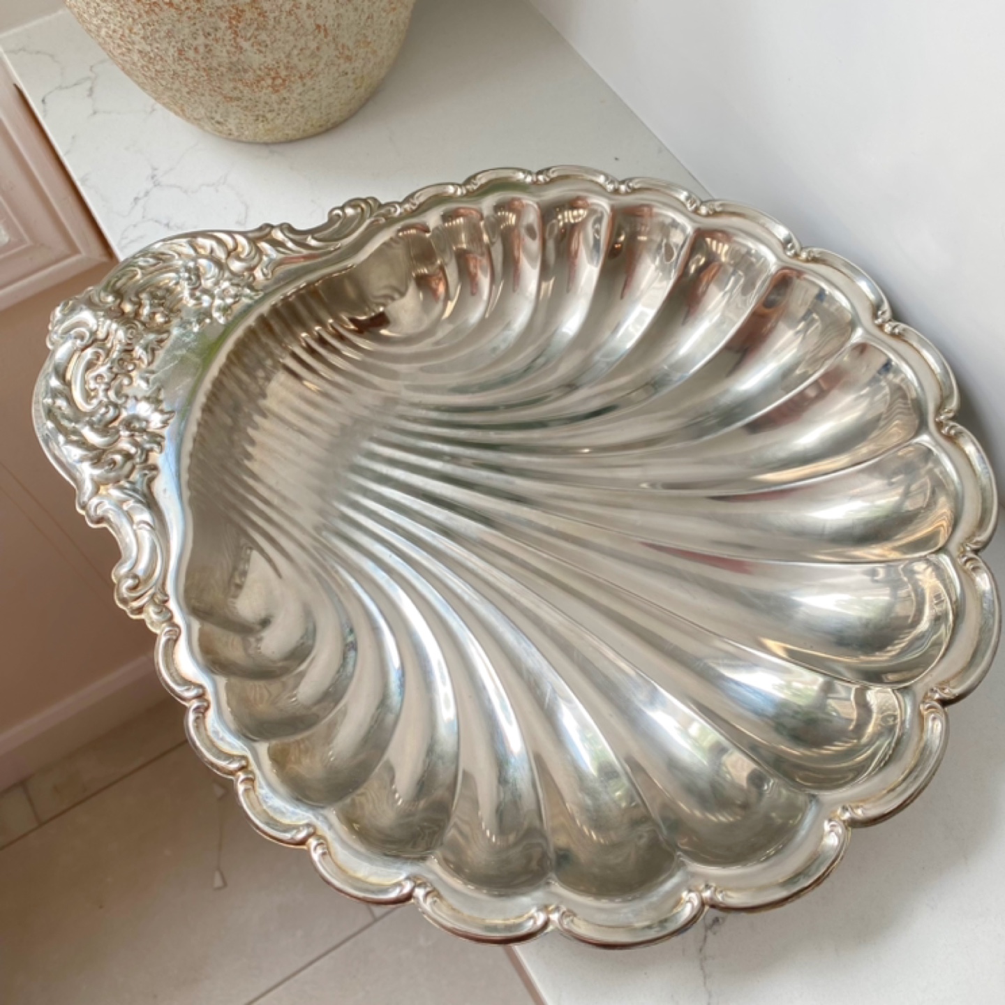Vintage Silver Plated Serving Tray - photo 2