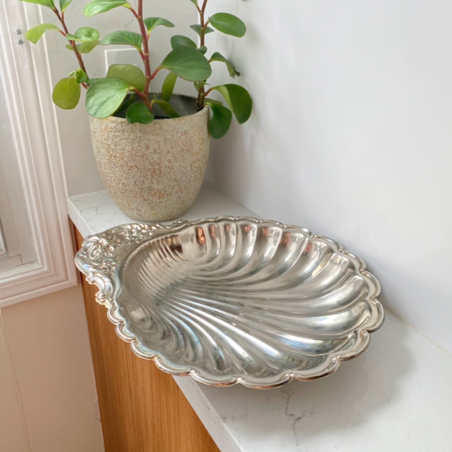Vintage Silver Plated Serving Tray
