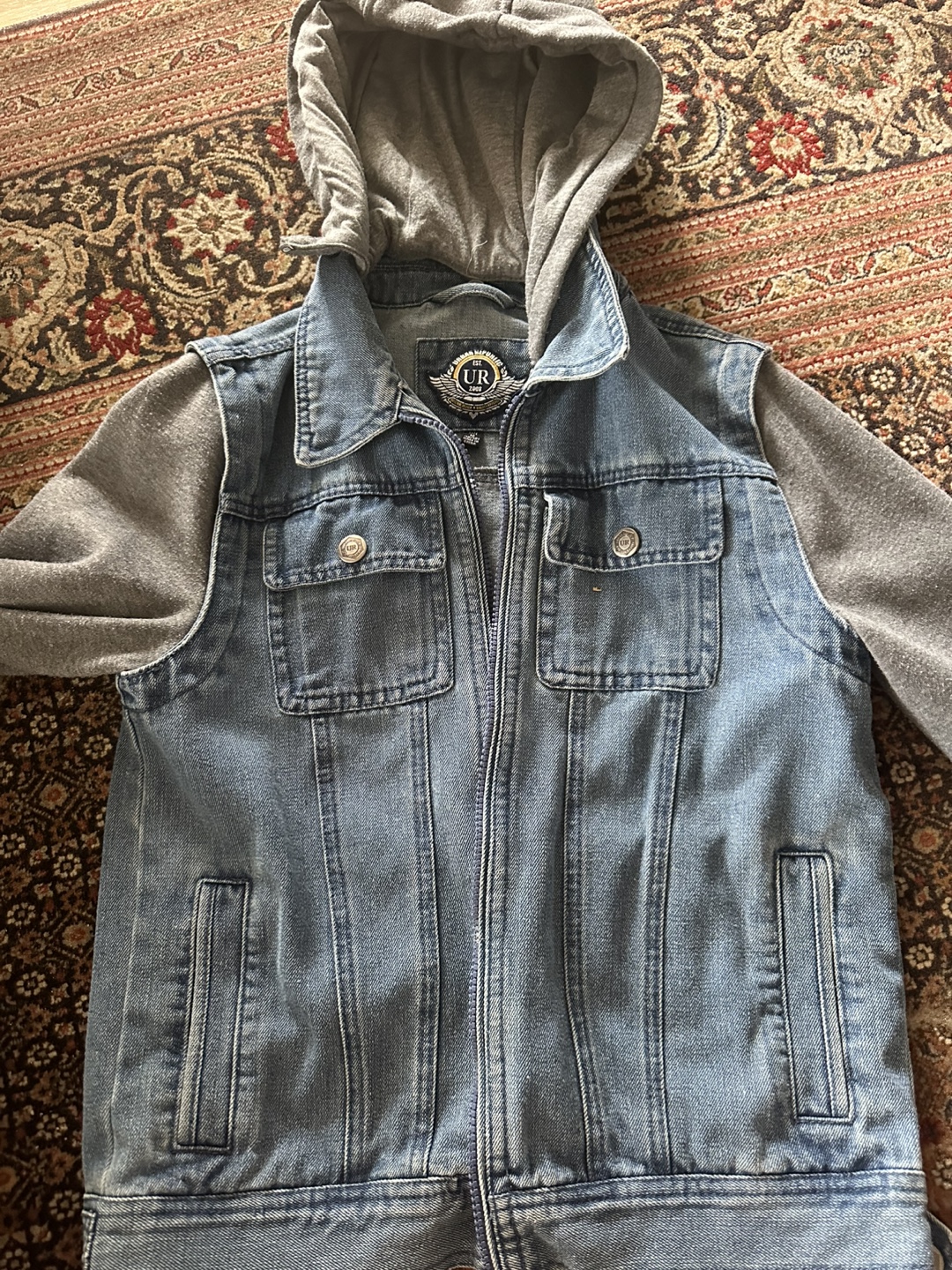 Urban Republic Denim Jacket with Hood - Size M - photo 2