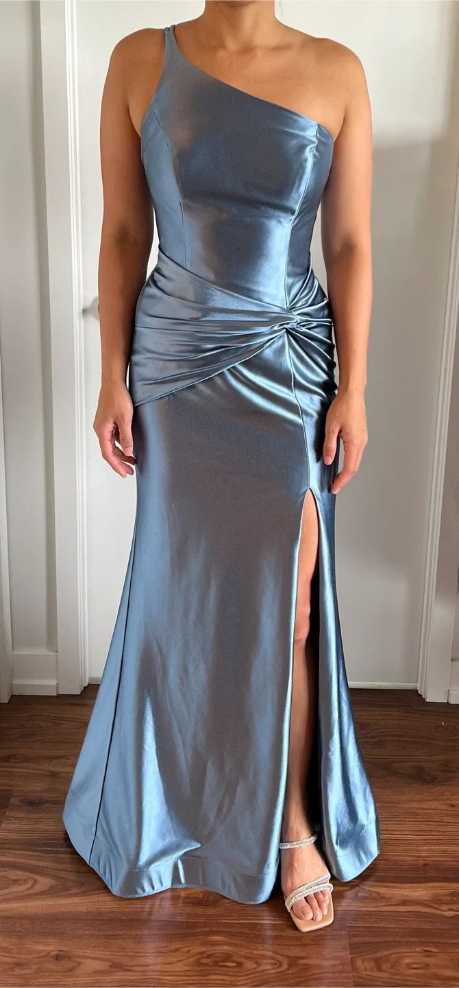 Galina Signature Blue Formal Dress - Size 6 thumbnail