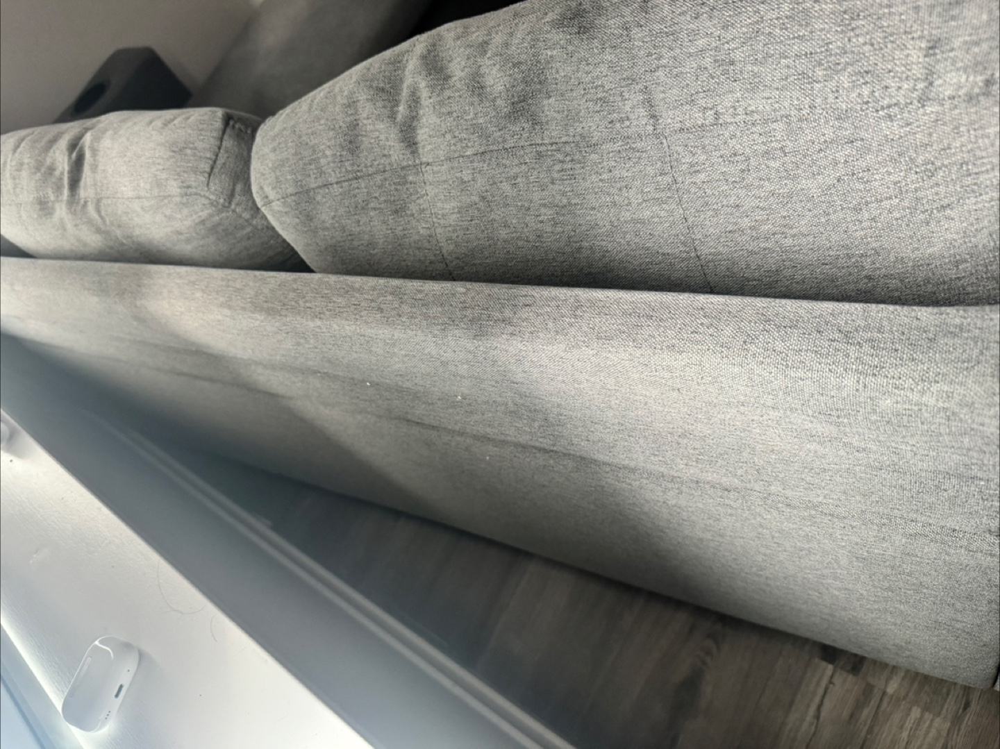 Grey Sectional Sofa with Chaise Lounge (Pickup Only) - photo 3