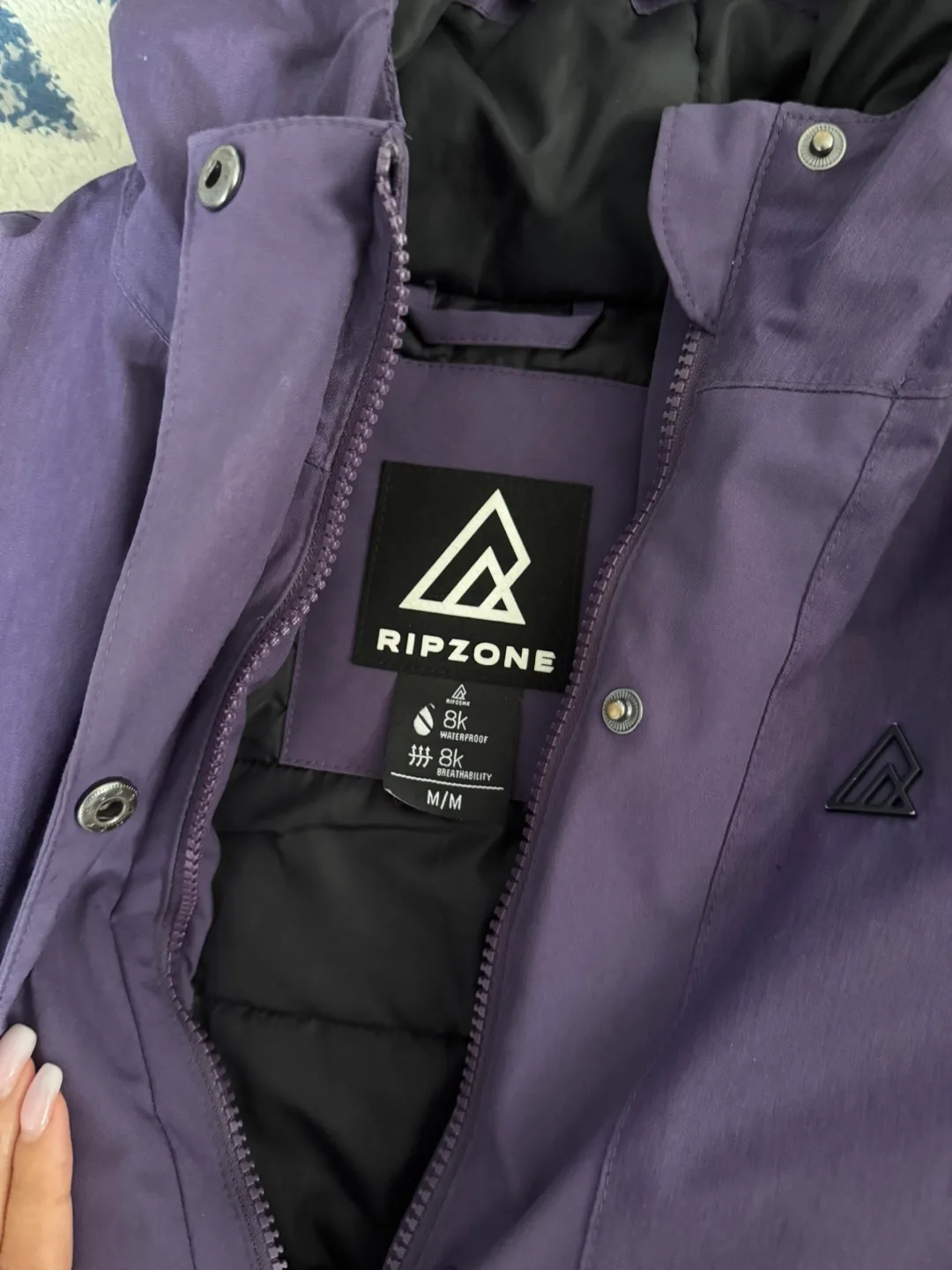 Ripzone Purple Winter Jacket Size M/M image indicator(3)