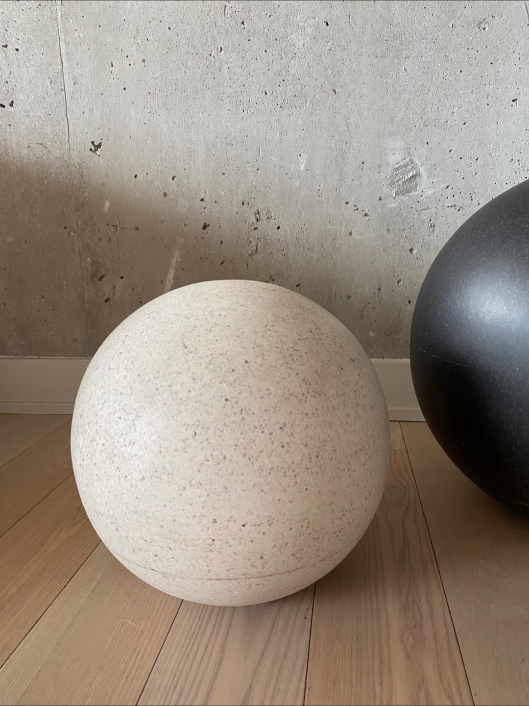 CB2 Small Playa Ivory Terrazzo Indoor/ Outdoor Sphere