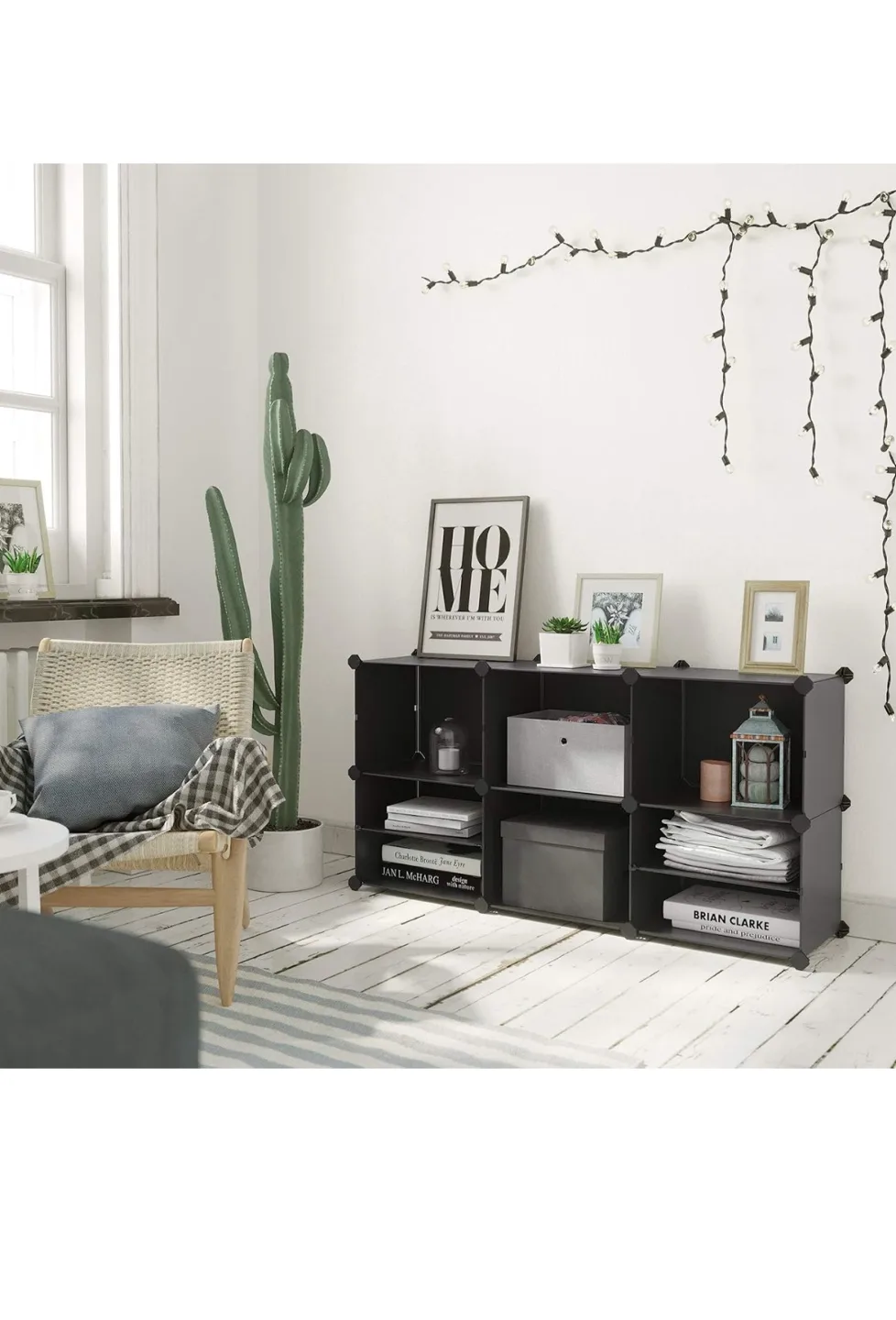 Black DIY Cube Storage Organizer thumbnail