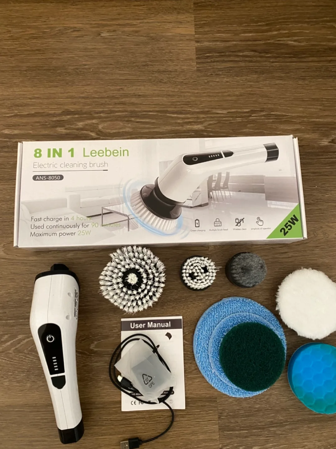 Leebein 8 in 1 Electric Cleaning Brush image indicator(2)