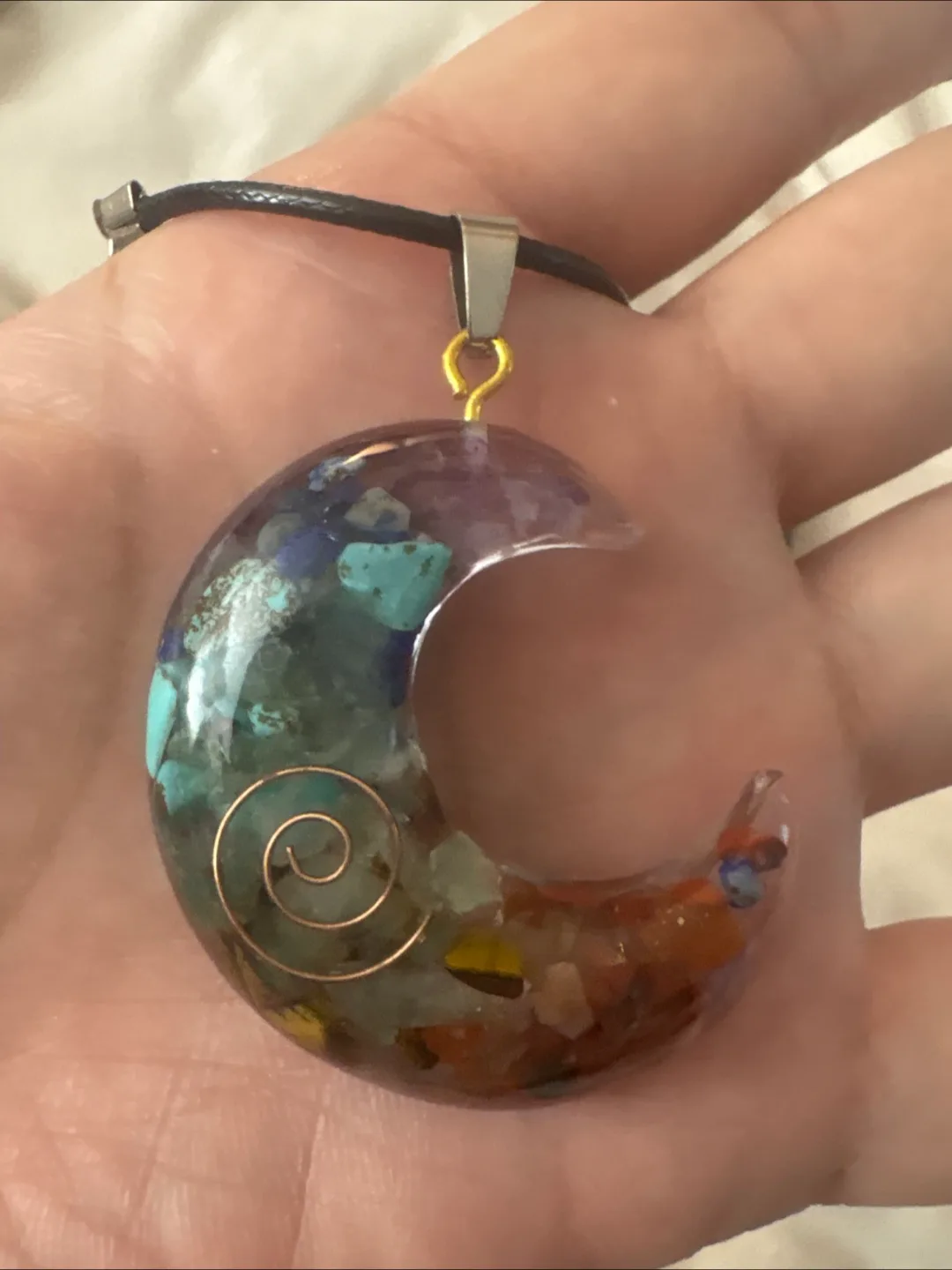 Crystal Jewelry Moon Necklace image indicator(2)