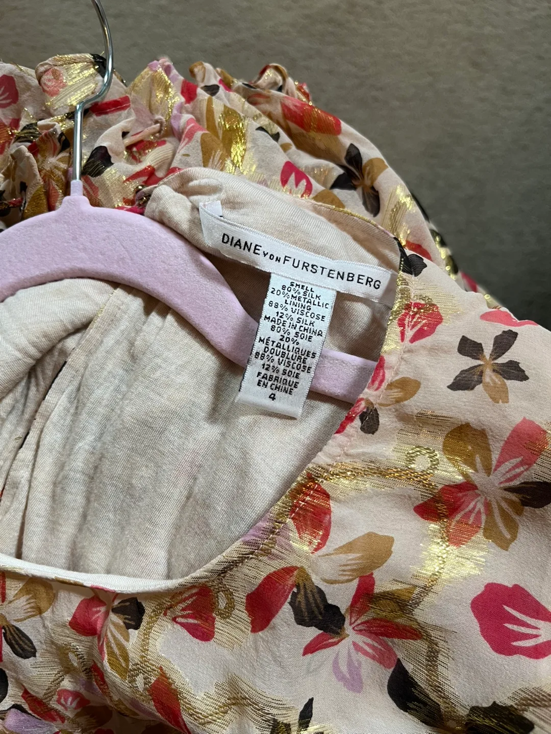 Diane von Furstenberg Floral Blouse image indicator(4)