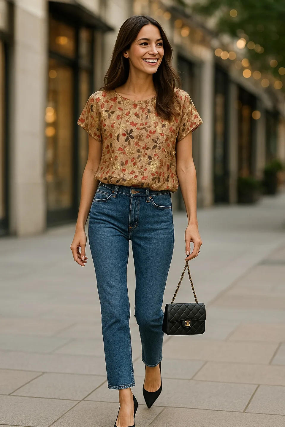 Diane von Furstenberg Floral Blouse image indicator(2)