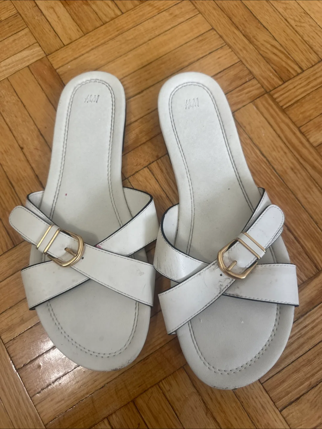 H&M White Sandals