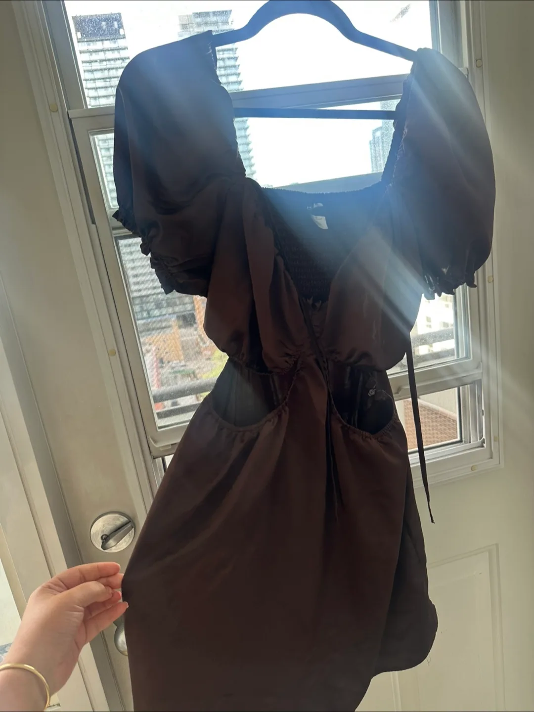 H&M Brown Cutout Dress - Size XL