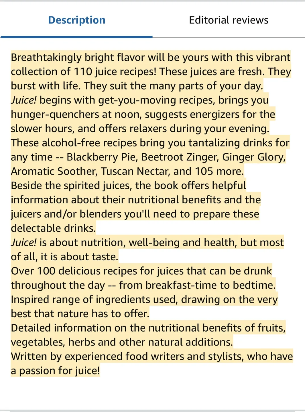 Juice!: Over 110 Healthy & Delicious Recipes image indicator(10)