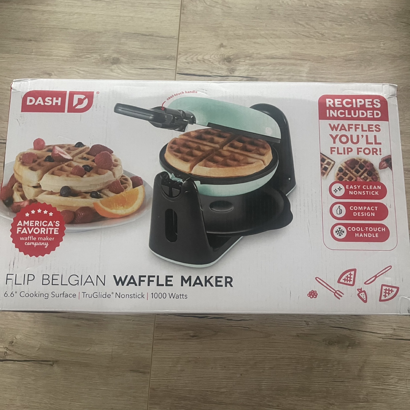 New Dash Flip Belgian Waffle Maker