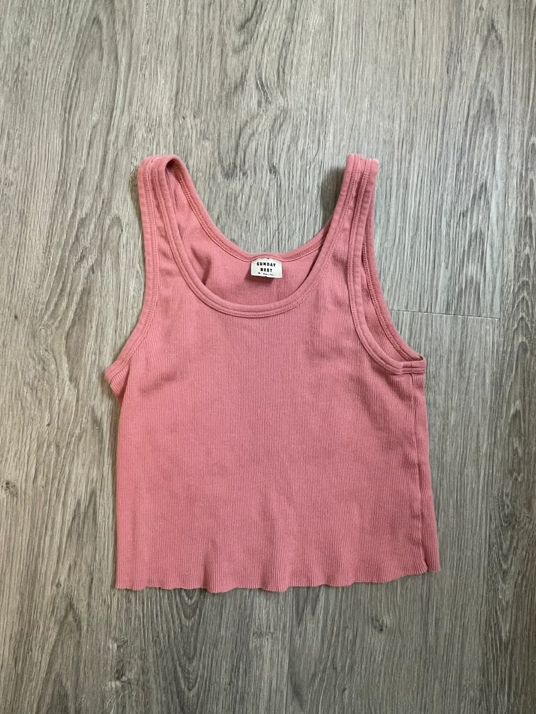 Sunday Best Pink Tank Top - Size S thumbnail